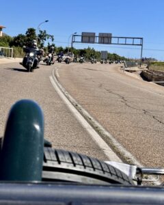 morgan en ruta con harleys